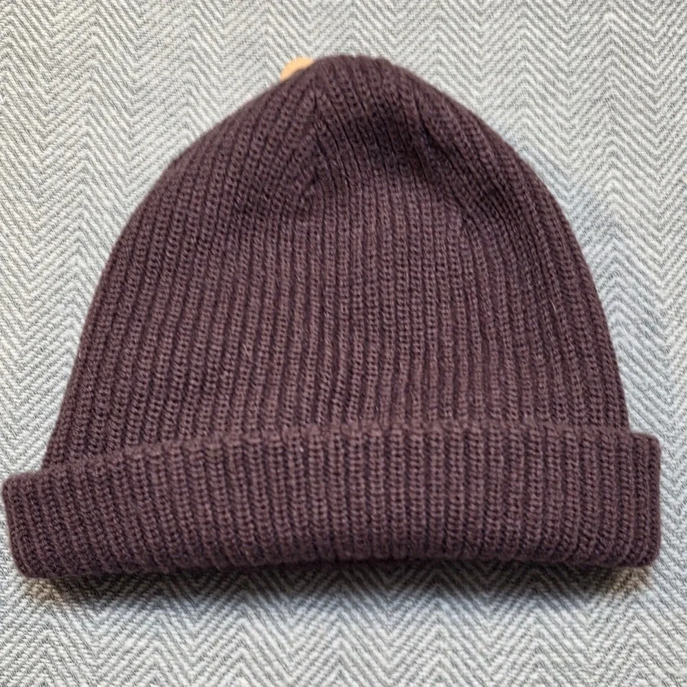 The North Face Salty Dog Lined Beanie Coal Brown Ribbed Knit Hat NF0A3FJW OS